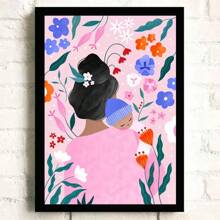 1pc Wall Arts Posters Optional Frame Pop Motherhood Art Print Poster New Mum Breastfeeding Baby Shower Canvas Printing Decoration Ornaments For Home Living Room Decor LGBT