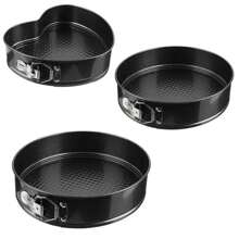 Kit Forma De Bolo Assadeira Forma Fundo Removível Antiaderente Para Cozinha Alta Qualidade Premium