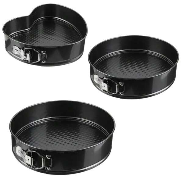 Kit Forma De Bolo Assadeira Forma Fundo Removível Antiaderente Para Cozinha Alta Qualidade Premium