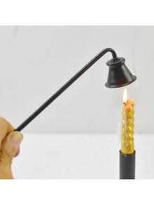 1pc Bell-Shaped Long-Handled Candle Snuffer, Stainless Candle Cover, Incense Candle Bell Cover, Candle Extinguisher, Household Tool, Essential Tool For Candle Lovers