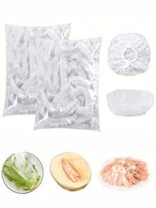 500/300/200/100/50/1 入拋棄式食品保鮮膜、蓮蓬頭套、多用途收縮袋、加厚廚房食品保鮮膜、冰箱食物儲存蓋、彈性可拉伸蓋，50/1pc - 多色的 - 查看 4