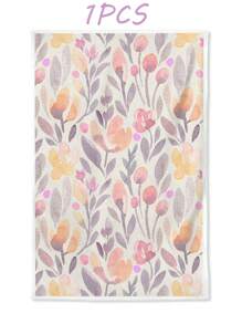 2 Pcs Floral Pattern Kitchen Towels, Farmhouse Decor Dish Towels, Hand Towels, Tea Towels For Kitchen, Dining Room, Dining Table