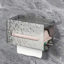 1/3pcs (White Or Black Or Green)Large Transparent Glacier Tissue Boxes, Transparent White+Transparent Gray Wall Mounted Non Perforated Storage Boxes, Waterproof Tissue Boxes, Suitable For Bathrooms, Living Rooms, And Kitchens,Tissue Box Holder