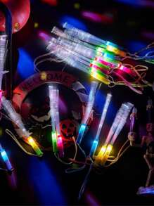 36cm LED Fiber Optic Rod With 3 Lighting Modes, LED Light Rod, Fireworks Rod, Fiber Optic Lights For Weddings, New Year's Day Birthdays, Carnival Parties