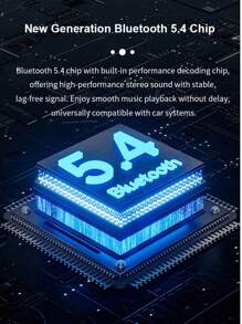 Svintora Auto Bluetooth 5.4 Adapter mit 65W PD3.0 Schnelllade, FM-Sender, automatische Wiederverbindung, Doppel-C- und USB-Anschlüsse, intelligenter Schutz, 7-farbige LEDs für Autos / Lkw / Autos (Upgrade 2025)