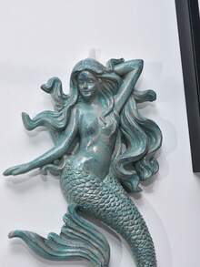 1pc Ancient Style Heavy Wall-Type Beautiful Fish Tank, High Quality Wood Resin Indoor And Outdoor Sculpture Decoration | Gift Idea For Family Members And Friends Resin Decorative Crafts, The Best Object For Creative People To Design Home Decoration