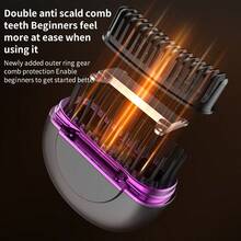 Mini Negative Ion Hair Straightener, Portable Wireless Hair Straightener, Anti-Scalding Design, Long-Lasting Battery Hot Hair Straightener, 3 Adjustable Temperature Levels, Suitable For Home Use, Travel, Salon, Dormitory, Best Gift For Friends And Family, 1500mAh Battery - Multicolor - View 9