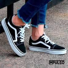 Traditional Old School Sneakers For Men And Women, Comfortable, Shipping In 24 Hours! Casual - 黑與白 - 查看 4