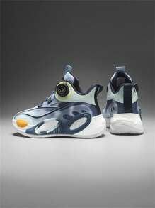 Scarpe da basket per ragazzi e ragazze, scarpi sportivi da basket cool per bambini, scarpe da basket per bambini, scarpe da basket sportive casual in tessuto a rete, traspiranti e confortevoli