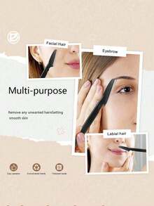 50 件眉毛修剪器和剃须刀、老茧去除器、体毛去除器和面部及眉毛剃须刀套装，配有长柄刀片和精密盖，适合女性或旅行使用