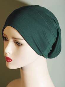 1pc Women's Solid Color Soft Viscose Hijab Neck Gaiter Inner Cap, Elastic Silky Thick And Comfortable, Suitable For Daily Headscarf Wear For Dress - Modal Bottom Hat Innercap - View 23