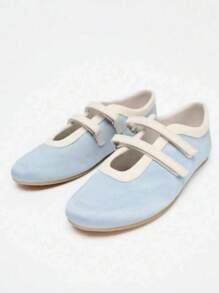 1 Par de Sapatilhas Balé Femininas Elegantes, Modernas, Leves, Confortáveis, Encantadoras e Casuais, Francesas Vintage Recortadas, Antiderrapantes e Esportivas Tipo Mary Janes, Novo Design 2025