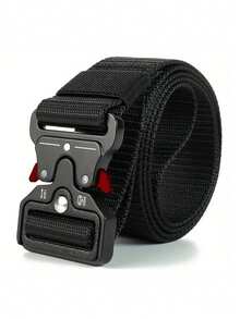 Men's Outdoor Multi-Functional Buckle Nylon & Canvas Hunting Belt Fall, Autumn, Halloween Autumn-Winter Accessories,Suitable For Teens, Youth,Men,Casual, Outdoor, Athletic, Vacation, Graduation Gifts, Birthday, Daily Wear - B - View 11