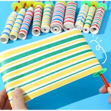 5Pcs/10Pcs Expandable Paper Spinner Wands, Party Favor & Stress Relief Gadgets, Birthday Gift, Festival Celebration, Ideal Small Gift