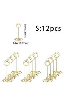 12 Giá đỡ số bàn, 3 kích cỡ 5cm/8.5cm/22cm, Giá đỡ ảnh bàn có đế chống trượt, thích hợp cho đám cưới, tiệc tùng, bàn ăn, khung ảnh, ghi chú, tiệc sinh nhật hoặc các sự kiện khác - Nhiều màu - Xem 11