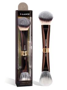 MAANGE 1 Stück Aluminium Tube Dual Head Make-up Pinsel Set, Foundation Pinsel, Puder Pinsel, Rouge Pinsel, Make-up Werkzeuge für tägliches Make-up, Reise Make-up Pinsel Set Geschenk für Frauen & Mädchen, Foundation Pinsel, Concealer Pinsel, Rouge Pinsel, Kontur Pinsel, Rouge Pinsel, Bronzer Pinsel, Puder Pinsel, Foundation Pinsel, Rouge Pinsel, Geschenkartikel - Kaffeebraun - Übersicht 6