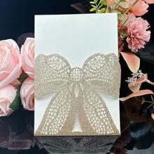 25 piezas de tarjetas de invitación con mariposas cortadas por láser, decoraciones para bodas, compromisos, matrimonios, bautizos y bautismos, tarjetas de felicitación, tarjetas de aniversario (excluye páginas interiores y sobres)