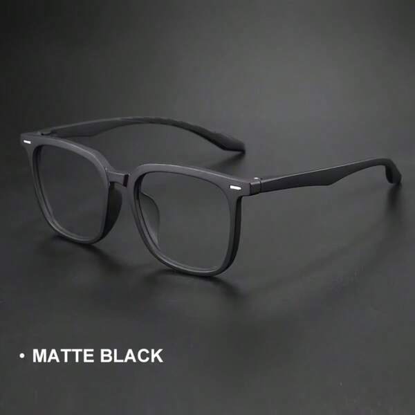 1 Stück große Rahmen Brille geeignet für Männer und Frauen, Vollrahmen PC Rahmen, mit transparenten PC Gläsern und ultra weichen TR90 Brillen, geeignet für den täglichen Gebrauch, sowohl für Männer als auch für Frauen