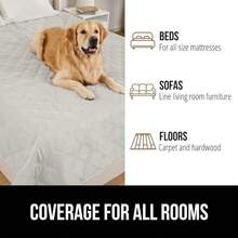 Waterproof Dog Bed Cover, Pet Blanket Furniture, Sofa, Couch, Crate, Car, Sofa Throw Essential Cats And Dogs, Tear And Slip Resistant Leakproof Cushion Cover, 40x50 Charcoal - Light Taupe - 查看 7