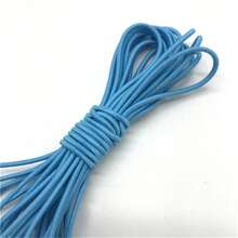 1 Stück 4,6 Meter 2 mm weiches rundes elastisches Band, elastisches Gummiband, Taillengurt, dehnbares Seil für Maskenherstellung