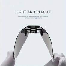 1-2 pièces Lunettes à la mode à clipser pour hommes et femmes, verres TAC surdimensionnés, idéales pour la conduite et le quotidien. Cadeau idéal pour les anniversaires, les fêtes, Noël. Lunettes à la mode Lunettes durables