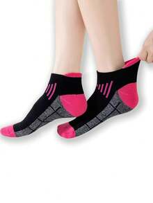 5/6/10/12 Pairs Men/Women's Fashion Casual Sports Ankle Socks, High Elasticity Breathable Low-Cut Socks, Moisture-Wicking Sports Socks, Suitable For Spring, Summer, Autumn, Winter