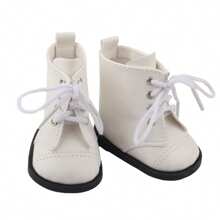 1 par de zapatos de muñeca, zapatos de muñeca con cordones de unicolor en miniatura, zapatos lindos en miniatura, adecuados para muñecas Reborn de 18 pulgadas, niños pequeños y niños mayores de 3 años, accesorios de muñeca, juego de roles, fiesta de vacaciones