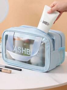 Fashion Ladies Portable Cosmetic Bag Double Matte Dry And Wet Separation Toiletry Bag Travel Cosmetic Storage Bag Beauty Bag Makeup Bag Make Up Organizer Wash Bag Swimming Fitness Bag For Men And Women Toiletry Bag Cosmetic Bag For Travel Dorm Essentials Back To School Luggage Suitcase For Women And Girls Student Make Up Organizer Gift