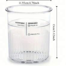 4 paquetes de contenedores de 24 onzas compatibles con las series NC299AMZ y NC300s de máquinas de helados Creami, tazas de repuesto extra para los recipientes Creamy, herméticos, antideslizantes y aptos para lavavajillas (tazas reutilizables para helados)