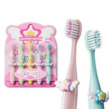 5pcs Cute Cartoon Angels Wings Soft Bristle Children/Baby Toothbrush, Suitable For Teething, Milk Teeth Stage, Fine & Soft Bristles, Great Value Pack