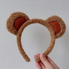 1 Set Lion Costume Including: Lion Ear Headband, Lion Tail, Nose, Bow Tie, Skirt, Gloves, Hair Hoop, Hair Scrunchie, Headband - Multicolor - View 12