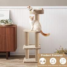 1 根 M8 猫抓柱替换件，天然剑麻猫树柱替换件，小猫树塔猫家具配件替换猫抓柱 - 棕色 - 查看 6