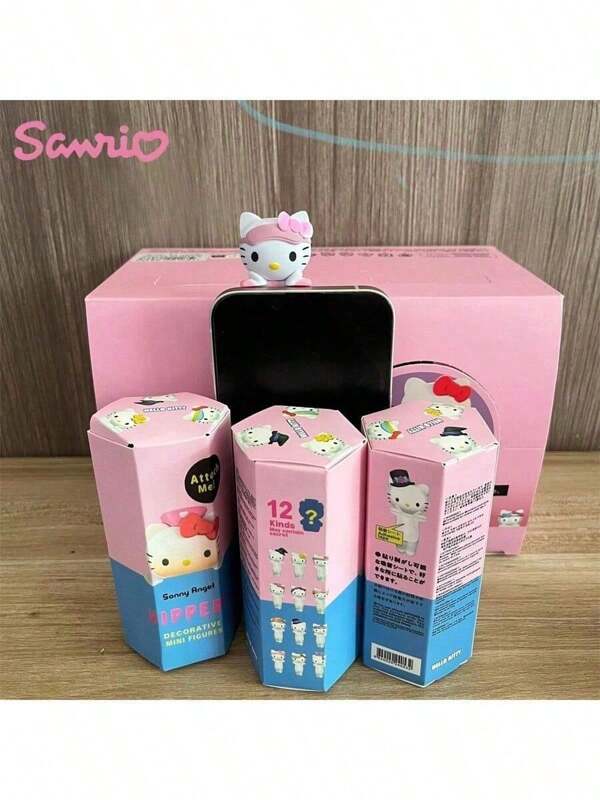 Sanrio 2 peças de mini bonecos aleatórios da Sanrio Hello Kitty, decoração de princesa anjo, boneco de mesa de escritório, presente, presente de aniversário, decoração de Natal para casa, bonecos fofos aleatórios, adesivos para capa de celular, decoração de interior de carro, exposição, modelo, boneco colecionável, decoração de mochila, presente de festa de Natal/aniversário (entrega aleatória), ligeiramente defeituoso
