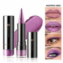 YOUNG VISION 1 pieza Lápiz labial de punta afilada con perlas y brillo, de larga duración y resistente a las manchas, lápiz labial de perlas multiusos, lápiz para labios y sombra de ojos