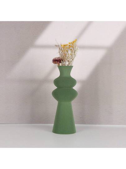 Moderne Minimalist Plastic Vase, Living Room, Study, Office Or Showroom Creative Perfect Flower Arrangement, Adding Touch Of Elegance To Any Space Birthday Graduation Home Back School Room Supplies Vase Glass view 6