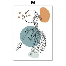 1 pezzo di tela dipinta con immagine anatomica di mano, piede, colonna vertebrale e scheletro umano, ideale per la decorazione della casa e del soggiorno, con cornice opzionale