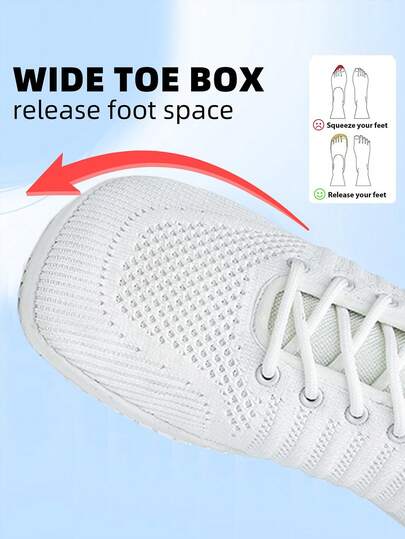 Wide Fit Barefoot Shoes, New Comfortable Lightweight Outdoor Casual Sports Shoes, Breathable Non-Slip Summer Wide Toe Flat Shoes For Men And Women