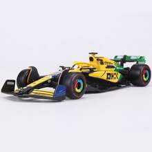 Modelo de auto de carreras Fórmula 1 Bburago 1:43 MCL38  2024, modelo de aleación de simulación
