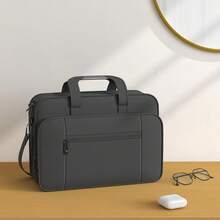 MANCRO Laptop Bag 17 Inch, Large Laptop Messenger Shoulder Handbag Expandable With 2 Compartments For Men, Waterproof Business Travel Work Bag Briefcase For 17 Inch Notebook Computer Tablet,Black - Black - View 10