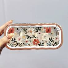 1 pièce Étui à lunettes à motif fleur, papillon et nœud, monture de lunettes transparente et résistante aux chocs. Boîte de rangement pour lunettes de mode pour hommes et femmes et bijoux, en matériau plastique, ouverture et fermeture magnétiques, grand espace convenant à toutes sortes de lunettes de soleil. Fournitures de stockage idéales.