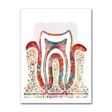 1 pieza de pósteres artísticos de anatomía de dientes humanos vintage, ilustración de dientes, lienzo médico dental, impresiones de pared, imágenes para decoración del hogar, marco opcional