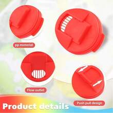 6/9/12PCS Colorful Reusable Drink Can Lids - Leak - Proof & Insect - Resistant, Perfect For Cola, Soda Cans - Ideal For Party, Picnic, Camping & Fishing - Easy To Use, Durable Plastic Covers, Vibrant Blue, Yellow & Red, Must - Have For Outdoor & Indoor Beverage Storage - 彩色 - 查看 7