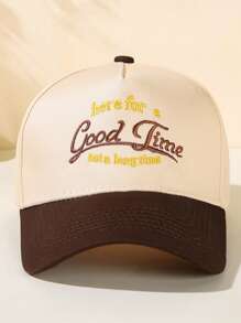 Gorra de béisbol de visera para hombre casual de verano con eslogan gráfico