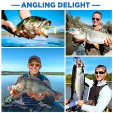 PLUSINNO Fishing Lures 137Pcs Tackle Box With Tackle Included Crankbaits Spoon Hooks Weights And Other Accessories Fishing Bait Lure Gear Kit Gift For Men Bass Freshwater - As Pic - View 2