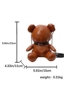 Cute Cartoon Bear Backpack Shoulder Bag Crossbody Bag