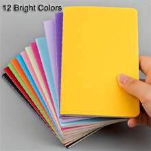 1 pièce Mini ensemble de cahier de poche et journal intime Cahier à couverture colorée, cahier de poche