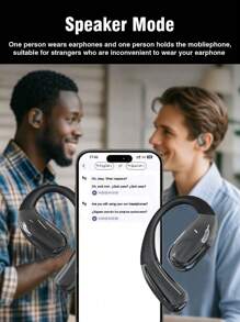 1 Pair Of AI Intelligent Real-Time Translation Wireless Headphones Support 147 Languages With Display Screen Ear-Hanging Translator High-Quality Synchronous Recording And Transcription Of Meeting Minutes For Business Travel Abroad Multi-Language English Translation Machine Chinese And Foreign Translation Multi-Function Foreign Language Translator Earhook Earphones