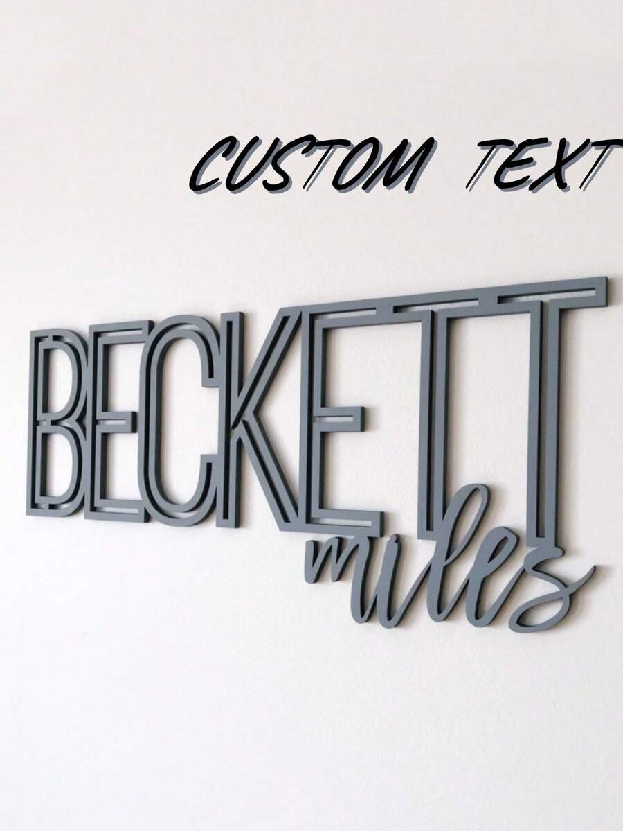 Logo Teks Cermin Akrilik Kustom, Desain Cermin yang Dipersonalisasi, Dekorasi untuk Ulang Tahun, Pernikahan dan Pesta, Dekorasi Teks yang Dipasang di Dinding, Kilap Cermin, Ornamen Gantung Dekoratif Kustom, Hadiah yang Dipersonalisasi - MultiWarna - View 1