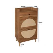 Shoe Cabinets - Walnut + Particle Board - View 5