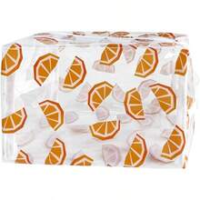 Clear Lemon Print Waterproof Cosmetic Bag, Reusable, Suitable For Gift Collection, Portable Organizer (D1037-13) - D1037-2 - View 6